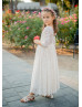 Ivory Lace Classic Flower Girl Dress First Communion Dress Ivory Lace Classic Flower Girl Dress First Communion Dress